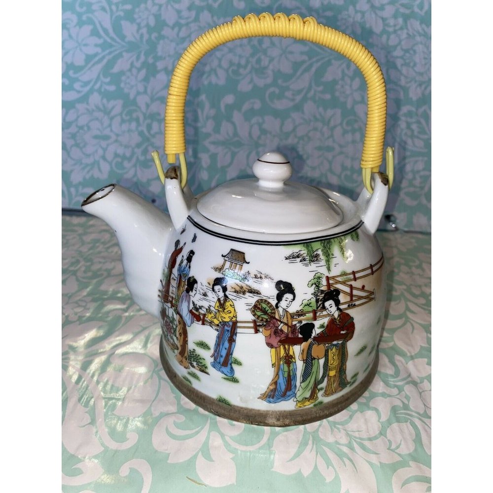 Teapot Japanese Chinese Craft Ceramic Porcelain